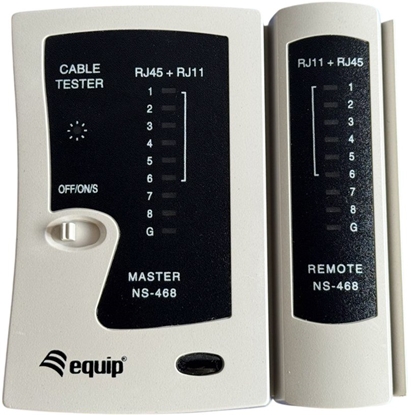 Picture of Equip Tester kabli dla RJ45/RJ12/RJ11 szary