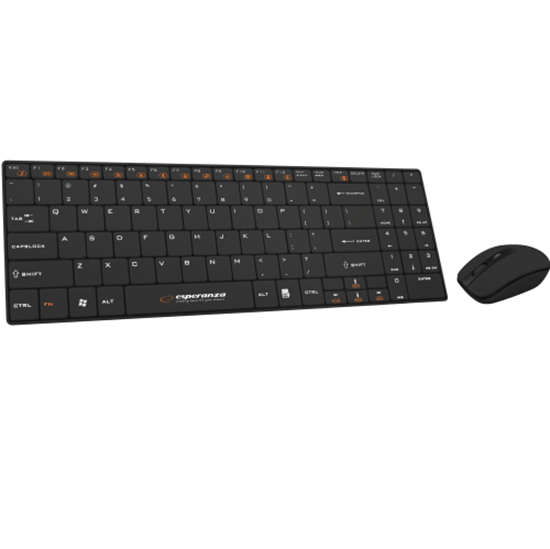 Изображение Esperanza EK122K Wireless keyboard with mouse 1600dpi ENG