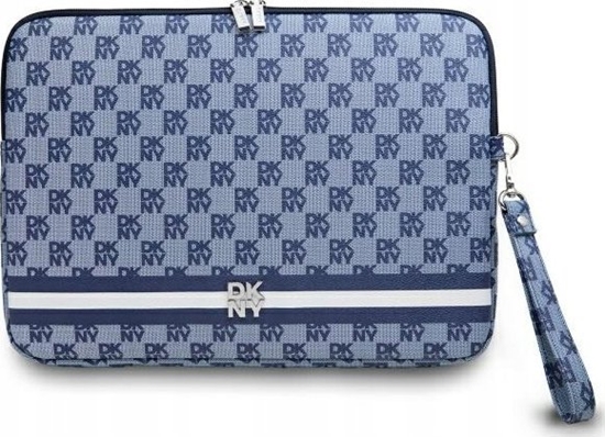 Picture of Etui DKNY Sleeve DKCS14PVSHLB 14" blue blue Checkered Pattern Printed Stripes