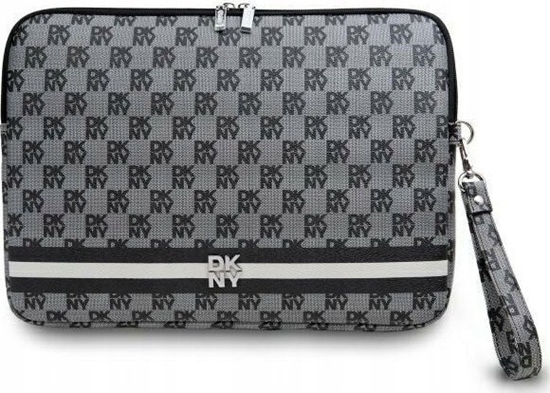 Изображение Etui DKNY Sleeve DKCS16PVSHLK 16 black/black Checkered Pattern Printed Stripes
