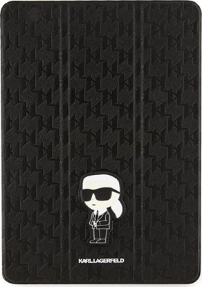 Picture of Etui na tablet Karl Lagerfeld Etui Karl Lagerfeld KLFC10SAKHPKK Apple iPad 10.2 2019/2020/2021 (7., 8. i 9. generacji) czarny/black Saffiano Monogram Ikonik Magnet Allover