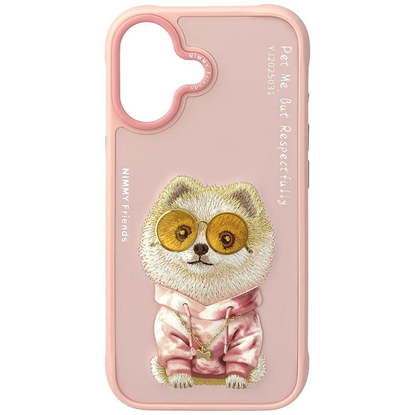 Изображение Etui Nimmy Glasses Cool Dog do iPhone 17  różowy
