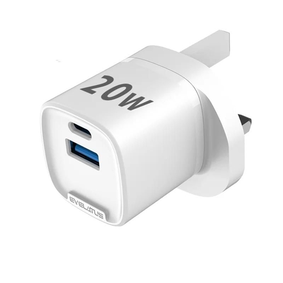 Picture of Evelatus Evelatus QuickVolt Adapter20W UK/HK White