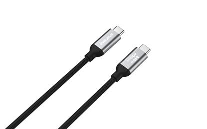 Изображение Evelatus Flex Cabel Pro USB 2.0 Type C to Type C 1.2M 100W 5A Black