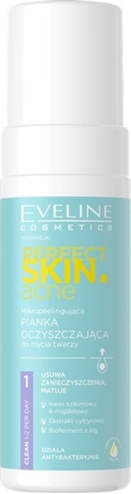 Picture of Eveline Perfect Skin.acne Mikropeelingujca Pianka oczyszczajca do mycia twarzy 150ml