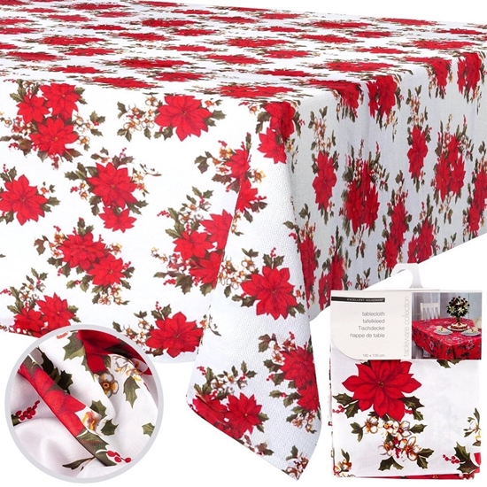 Picture of Excellent Houseware Obrus witeczny plamoodporny na stó 180x130CM EXCELLENT HOUSEWARE 139693-W3