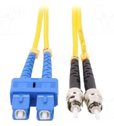 Attēls no Fiber patch cord | ST/UPC- SC/UPC | 1m | LSZH | Optical fiber: 9/125um