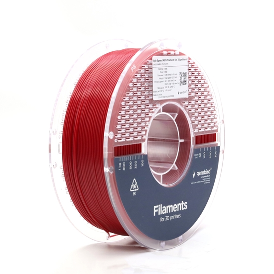 Изображение Filament ABS High Speed, 1,75 mm, 1 kg, czerwony