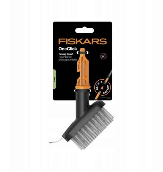Picture of Fiskars FISKARS SZCZOTKA STALOWA DO CZYSZCZENIA CHODNIKA, FUG, KOSTKI BRUKOWEJ, GOWICA DO SYSTEMU  ONECLICK