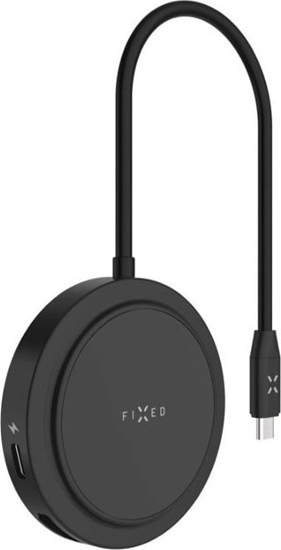 Picture of Fixed | 7-port MagHUB with wireless charging | FIXHU-M-BK
