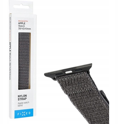 Attēls no Fixed | Sporty Strap for Apple Watch 38/40/41mm | 160-210 mm | Dark gray | Nylon