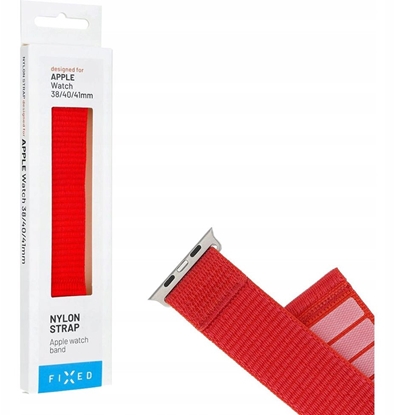 Attēls no Fixed | Sporty Strap for Apple Watch 38/40/41mm | 160-210 mm | Red | Nylon