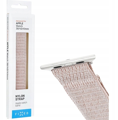 Attēls no Fixed | Sporty Strap for Apple Watch 38/40/41mm | 60-210 mm | Rose gold | Nylon