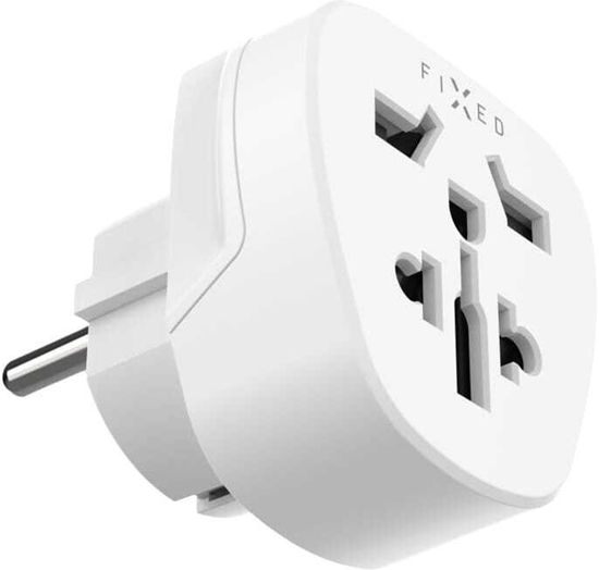 Изображение Fixed Adapter / przejciówka Fixed World to EU z UK / USA / AUS do Europy Schuko, biay