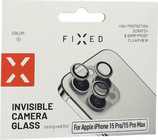 Изображение Fixed Fixed Camera Glass do Apple iPhone 15 Pro/15 Pro Max, srebrny