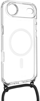 Attēls no Fixed MagPure Neck do MagSafe do iPhone Air, przezroczyste z czarn smyczk