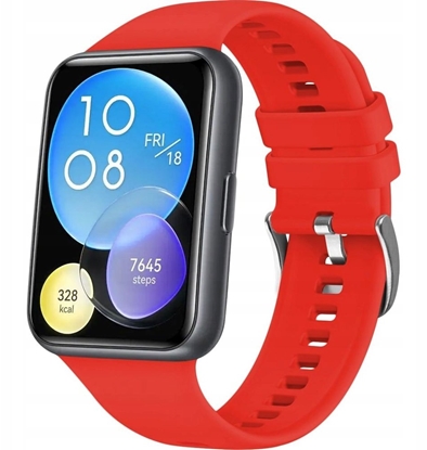 Picture of Fixed Pasek silikonowy do Huawei Watch FIT2, czerwony