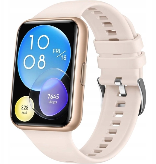 Изображение Fixed Pasek silikonowy do Huawei Watch FIT2, róowy