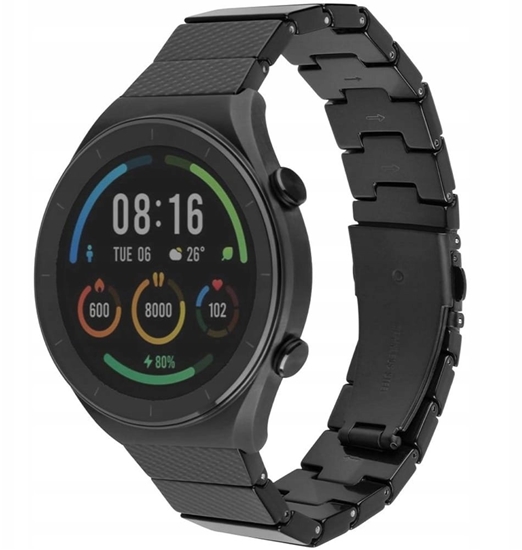 Изображение Fixed Pasek z ywicy Resin Pasek z szybkim zapiciem 22 mm do smartwatcha, Carbon Black