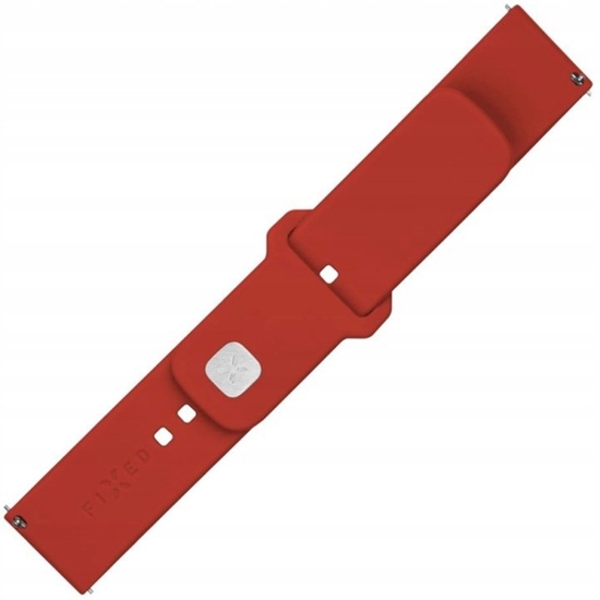 Picture of Fixed Silicone Sportowy pasek z szybkozczk 20 mm do smartwatcha, czerwony