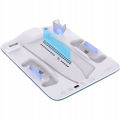 Attēls no Fixed Stacja dokujce do PlayStation 5 czarno-biaa (FIXPS5PS-MCS-BW)