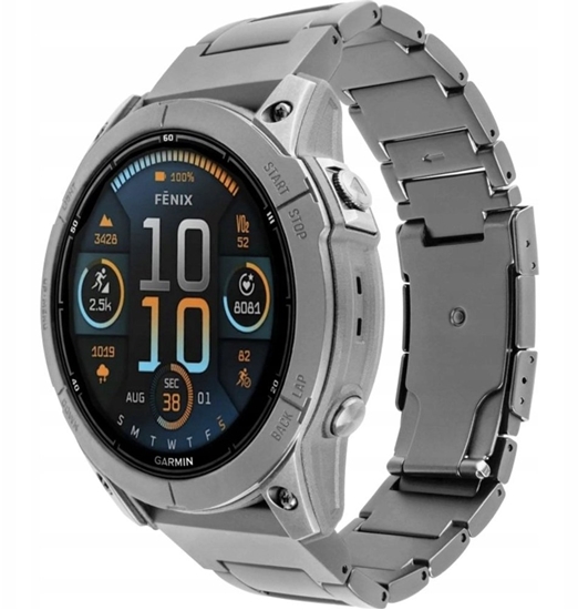 Picture of Fixed Tytanowy pasek Titanium Pasek do Garmin QuickFit 26 mm tytan