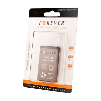 Attēls no Forever LGIP-430A akumulators priekš LG KP100, KF310, KU380 Li-Ion 950mA Li-Ion 950mAh