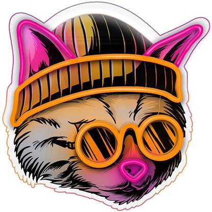 Attēls no Forever Neon ART LED KOT MARZYCIEL multikolor FLA04 Light