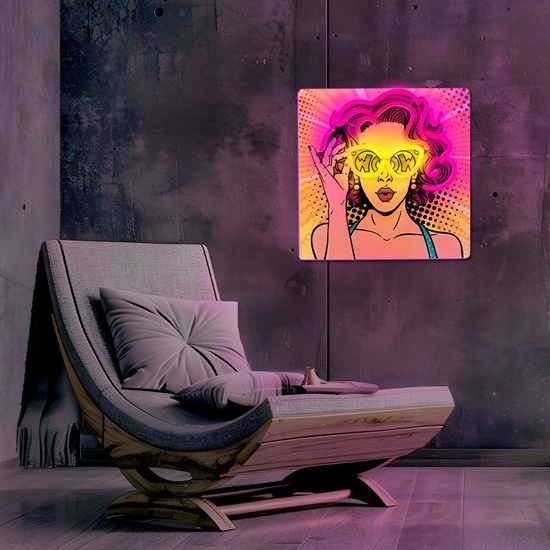 Picture of Forever Neon ART LED POWER WOMAN óto fioletowy FLA02 Light