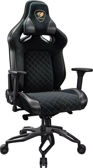 Изображение Fotel Cougar COUGAR CGR-T2F-GLB Uniwersalny fotel dla gracza Wycieane siedzisko tapicerowane Czarny