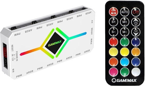 Picture of Gamemax | V4.0 ARGB PWM HUB WT | Hub for Gaming Chassis