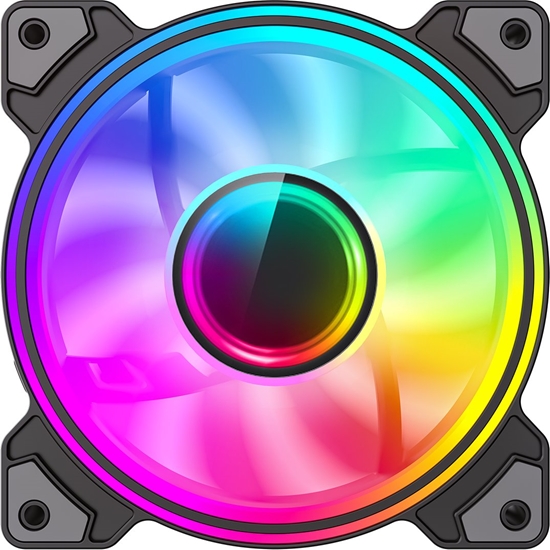 Picture of Gamemax Case Fan | DUAL RING INFINITY BK | Black