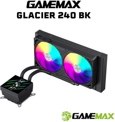 Изображение Gamemax CPU Liquid Cooler | GLACIER 240 LCD BK | Black