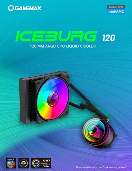 Picture of Gamemax CPU Liquid Cooler | ICEBURG 120 BK | Black