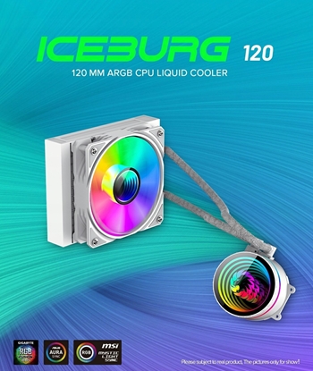 Изображение Gamemax CPU Liquid Cooler | ICEBURG 120 WT | White