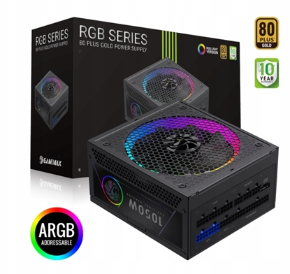 Изображение Gamemax PSU | RGB 1050G | 1050 W | Gold | Full Modular