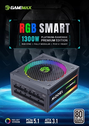 Picture of Gamemax PSU | RGB PRO 1300P | 1300 W | Platinum | Full Modular