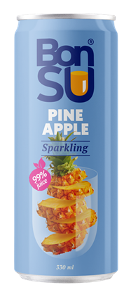 Attēls no Gāzēts atspirdzinošs ananāsu sulas dzēriens BONSU, 330 ml (DEP)