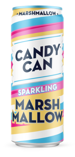 Изображение Gāzēts atspirdzinošs dzēriens CANDY CAN, ar marshmallow garšu, 0.33l, bundža (DEP)
