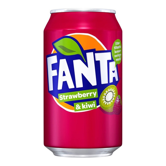 Изображение Gāzēts dzēriens FANTA Strawberry Kiwi, bundžā, 0.33l (DEP)