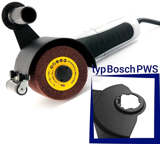 Picture of Glob Przystawka GLOB-SYSTEM GS05-09 do satynowania powierzchni paskich Bosch (PWS) z rolk prowadzc