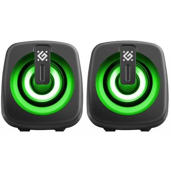 Picture of Głośniki komputerowe J1 2.0 6W LED USB czarne 