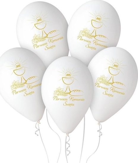 Picture of GoDan Balony premium hel Pierwsza Komunia 33cm 25szt