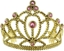 Picture of GoDan Tiara diadem zoty z róowymi perami - 1 szt. uniwersalny