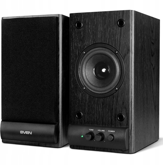 Изображение Goniki komputerowe Sven SVEN SPS-609 Zestaw goników 2.0 10W MDF CZARNE