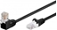 Изображение Goobay CAT 5eKabel czcy 1x 90 pod ktem,U/UTP, Czarny - Dugo kabla 1 m