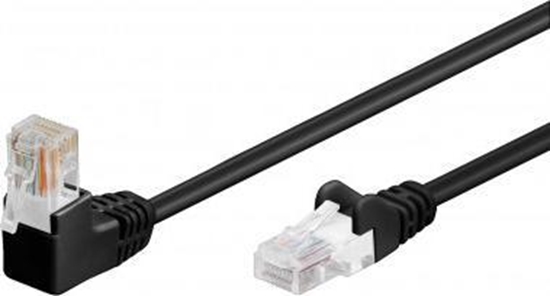 Picture of Goobay CAT 5eKabel czcy 1x 90 pod ktem,U/UTP, Czarny - Dugo kabla 5 m
