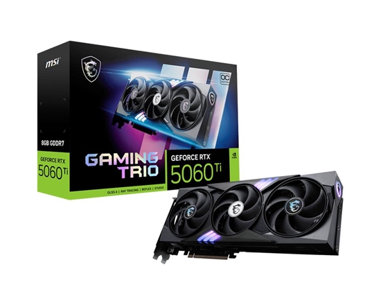 Изображение Graphics Card|MSI|NVIDIA|GeForce RTX 5060 Ti|8 GB|GDDR7|128 bit|PCI Express x16 5.0|Active|RTX5060TI8GGAMTRIOOC