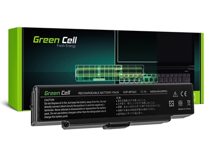 Изображение Green Cell Battery for Sony Vaio PCG-7D1M VGN-FE650G VGN-FE890N / 11,1V 4400mAh