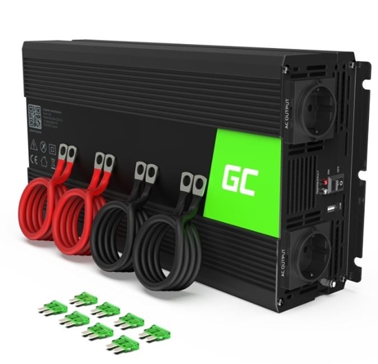 Picture of Green Cell Car Power Inverter 12V to 230V  2000W/4000W